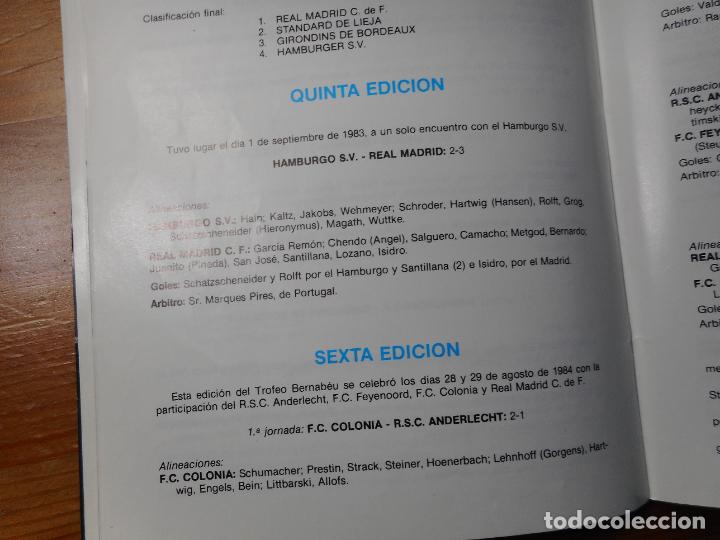 Coleccionismo deportivo: PROGRAMA.X TROFEO SANTIAGO BERNABEU.REAL MADRID-A.C MILAN. 1988. - Foto 6