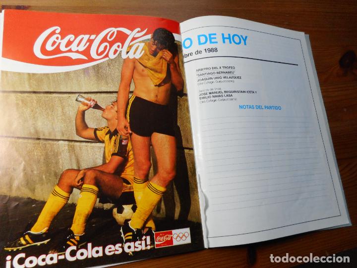 Coleccionismo deportivo: PROGRAMA.X TROFEO SANTIAGO BERNABEU.REAL MADRID-A.C MILAN. 1988. - Foto 7