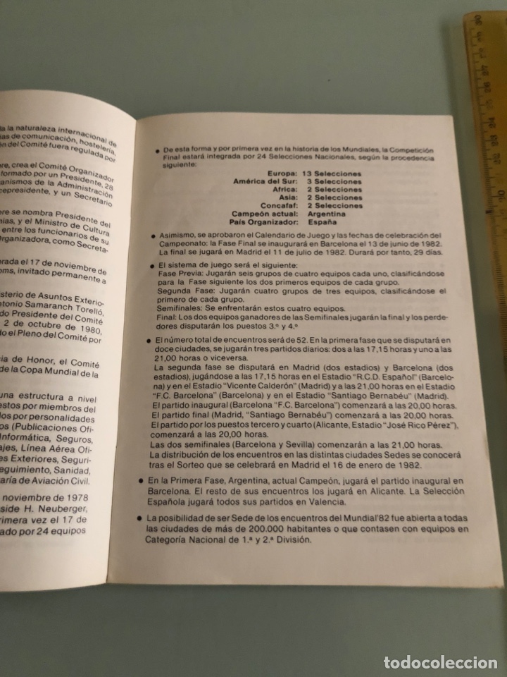 Coleccionismo deportivo: 1982 Mundial de Espa&ntilde;a programa oficial - Foto 3