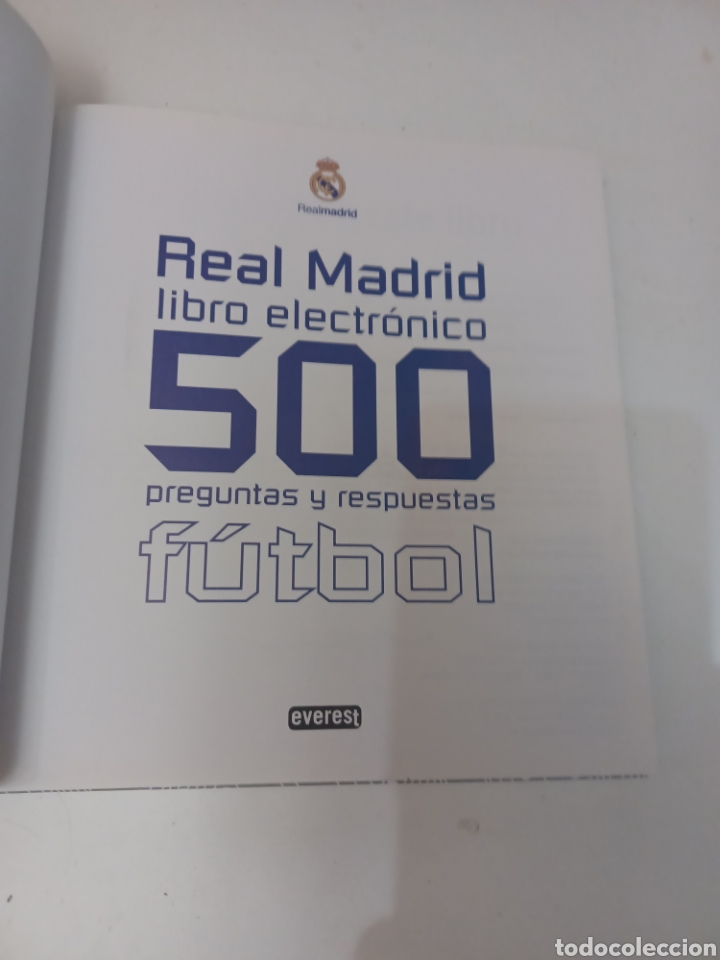 Coleccionismo deportivo: Libro electr&oacute;nico Real Madrid 500 preguntas (no lleva el bip pen) - Foto 2