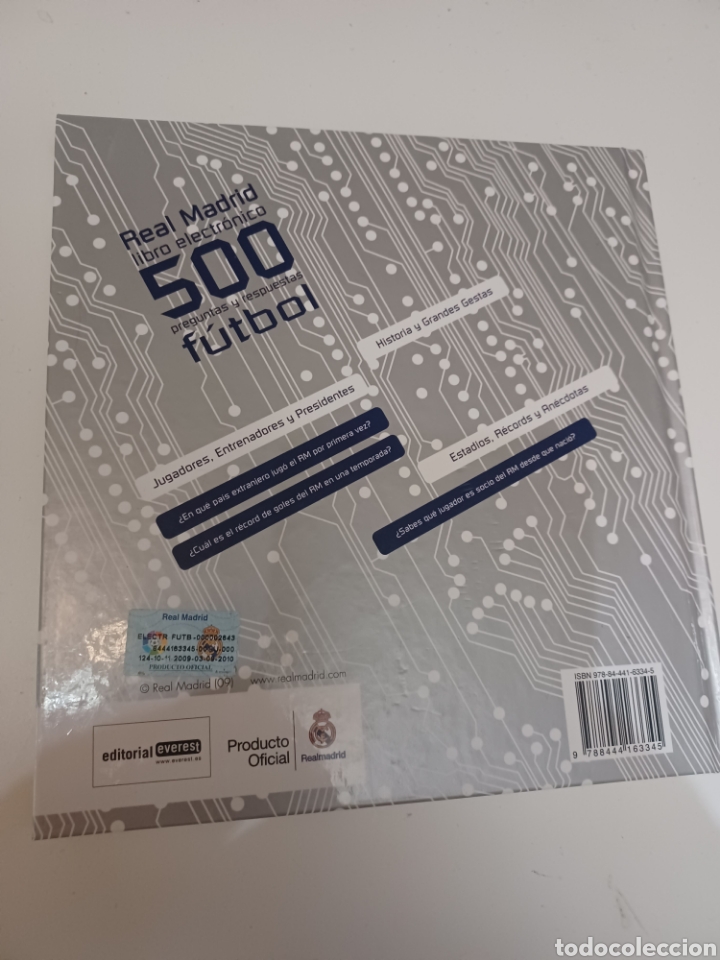 Coleccionismo deportivo: Libro electr&oacute;nico Real Madrid 500 preguntas (no lleva el bip pen) - Foto 6