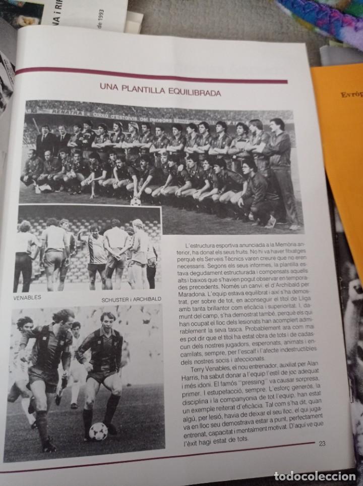 Coleccionismo deportivo: F.C.Bsrcelona memoria 1984/85 - Foto 11