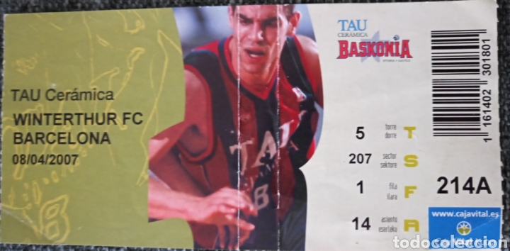 Coleccionismo deportivo: ENTRADA BASKONIA VS FC BARCELONA - Foto 1