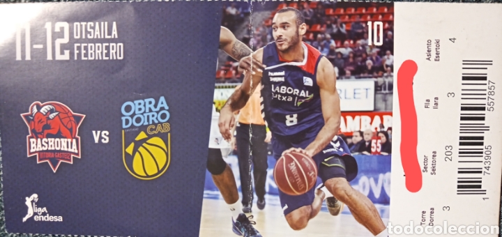 Coleccionismo deportivo: ENTRADA BASKONIA VS OBRADOIRO CAB - Foto 1