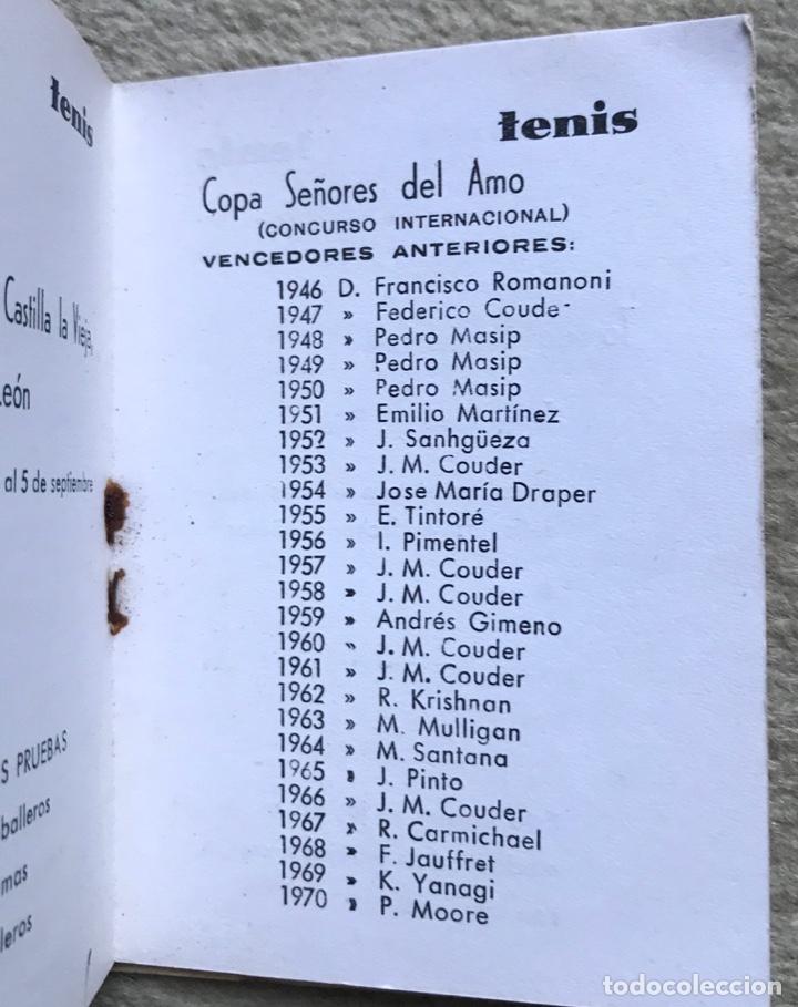 Coleccionismo deportivo: Real Sociedad de Tenis Santander - Programa de Verano - A&ntilde;o 1971 - Foto 4