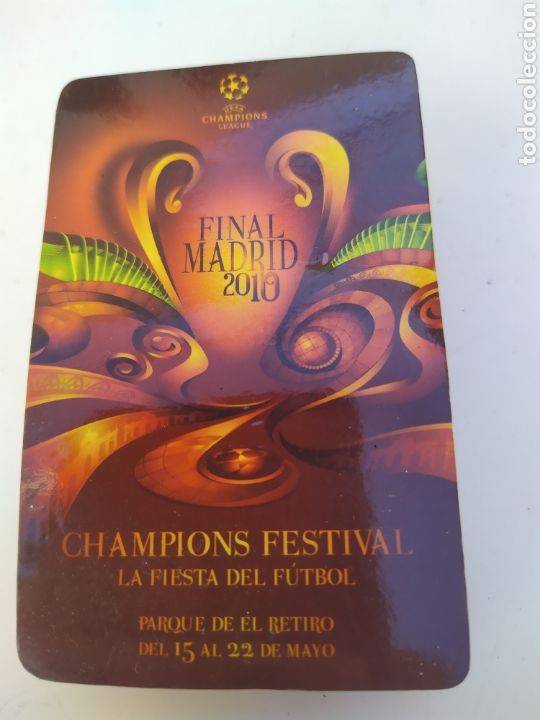 Coleccionismo deportivo: Plano libro de la final de f&uacute;tbol Champions Madrid 2010 Inter y Bayer M&uacute;nich - Foto 1