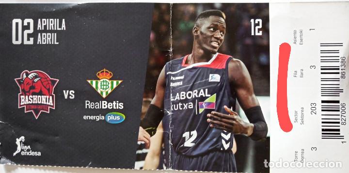 Coleccionismo deportivo: ENTRADA BASKONIA VS REAL BETIS - Foto 1