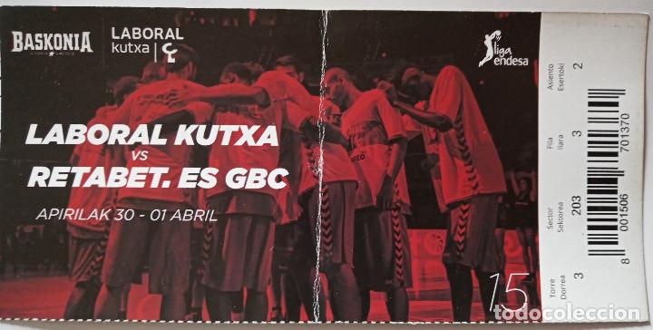 Coleccionismo deportivo: ENTRADA BASKONIA VS GIPUZKOA BC - Foto 1
