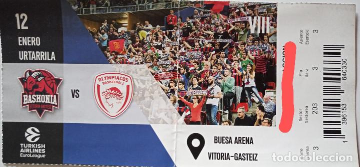 Coleccionismo deportivo: ENTRADA BASKONIA VS OLYMPIACOS - Foto 1