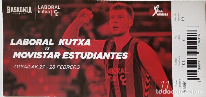 Coleccionismo deportivo: ENTRADA BASKONIA VS ESTUDIANTES - Foto 1