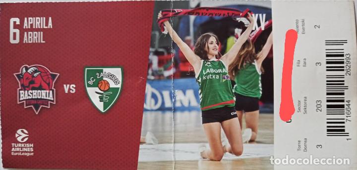 Coleccionismo deportivo: ENTRADA BASKONIA VS BC ZALGIRIS - Foto 1