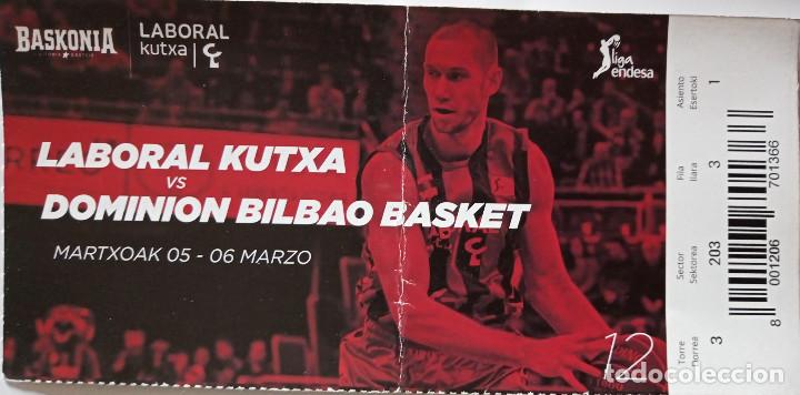 Coleccionismo deportivo: ENTRADA BASKONIA VS BILBAO BASKET - Foto 1