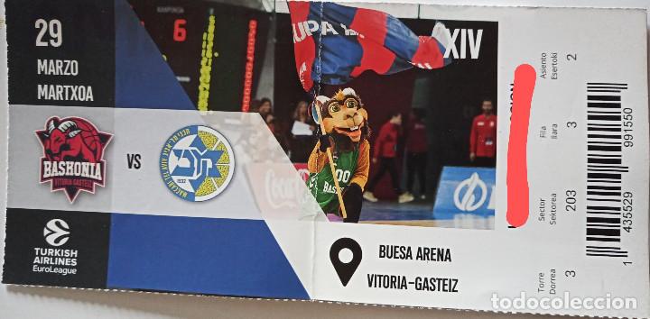 Coleccionismo deportivo: ENTRADA BASKONIA VS MACCABI TEL AVIV - Foto 1
