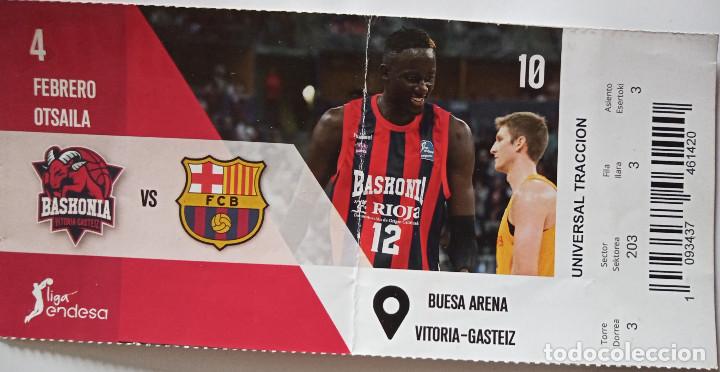 Coleccionismo deportivo: ENTRADA BASKONIA VS FC BARCELONA - Foto 1