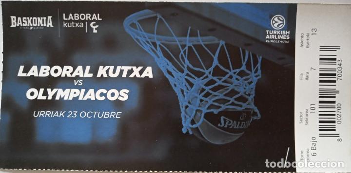 Coleccionismo deportivo: ENTRADA BASKONIA VS OLYMPIACOS - Foto 1