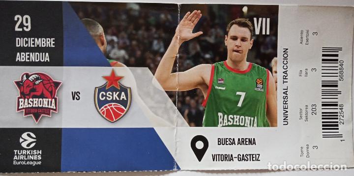 Coleccionismo deportivo: ENTRADA BASKONIA VS CSKA DE MOSCU - Foto 1