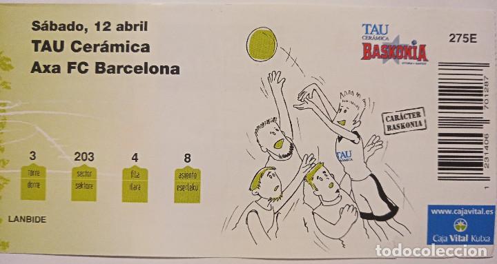 Coleccionismo deportivo: ENTRADA BASKONIA VS FC BARCELONA - Foto 1