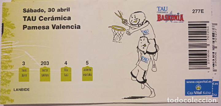Coleccionismo deportivo: ENTRADA BASKONIA VS VALENCIA BASKET - Foto 1