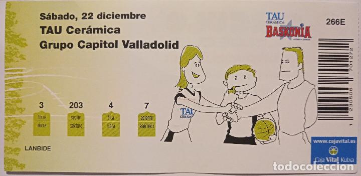 Coleccionismo deportivo: ENTRADA BASKONIA VS CB VALLADOLID - Foto 1