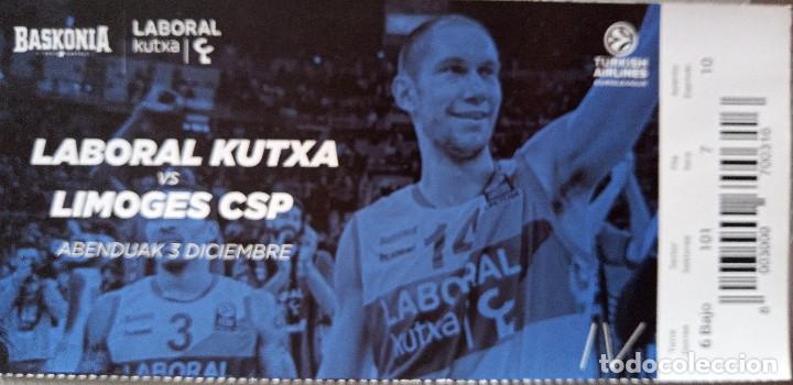 Coleccionismo deportivo: ENTRADA BASKONIA VS LIMOGES CSP - Foto 1