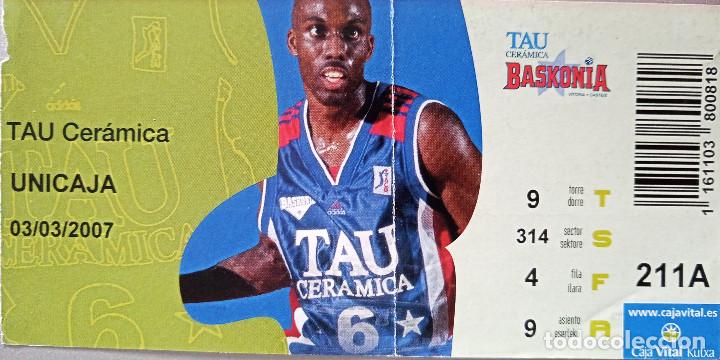 Coleccionismo deportivo: ENTRADA BASKONIA VS UNICAJA - Foto 1
