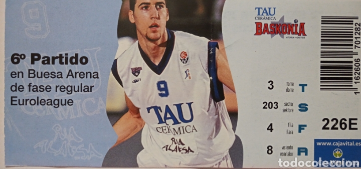 Coleccionismo deportivo: ENTRADA BASKONIA EUROLIGA - Foto 1