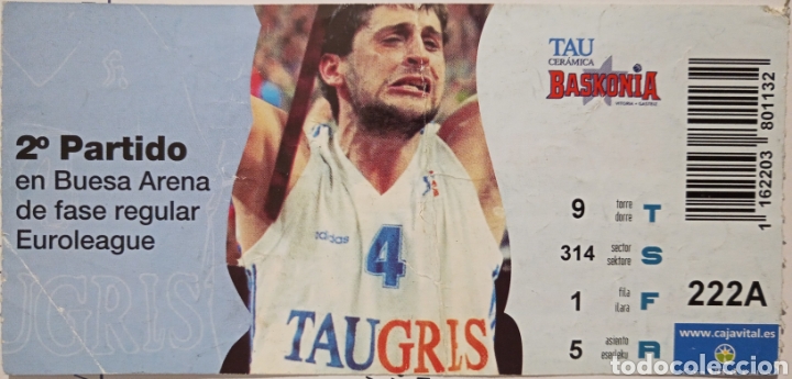 Coleccionismo deportivo: ENTRADA BASKONIA EUROLIGA - Foto 1
