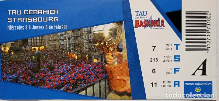 Coleccionismo deportivo: ENTRADA BASKONIA VS STRASBOURG - Foto 1