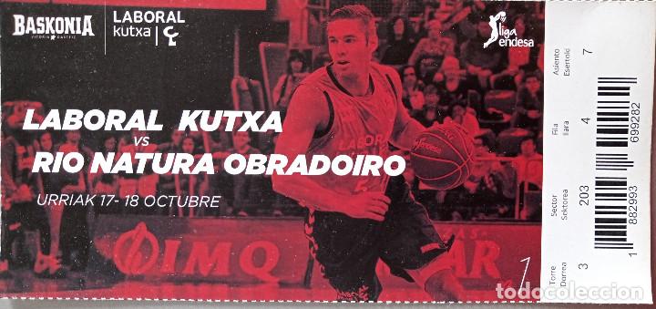 Coleccionismo deportivo: ENTRADA BASKONIA VS RIO NATURA OBRADOIRO - Foto 1