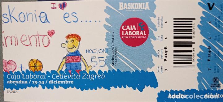 Coleccionismo deportivo: ENTRADA BASKONIA VS CEDEVITA ZAGRED - Foto 1