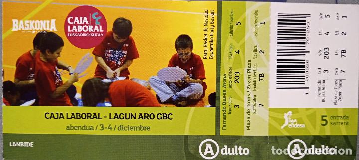 Coleccionismo deportivo: ENTRADA BASKONIA VS GIPUZKOA BC - Foto 1