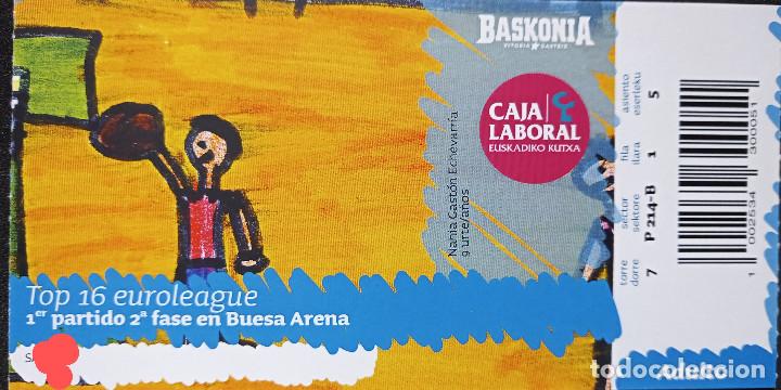Coleccionismo deportivo: ENTRADA BASKONIA TOP 16 EUROLIGA - Foto 1