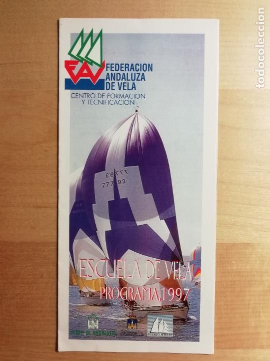 Coleccionismo deportivo: Programa Escuela de Vela 1997 Federaci&oacute;n Andaluza de Vela - Foto 1