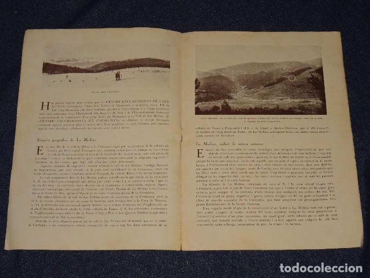 Coleccionismo deportivo: (M) PROGRAMA ESQU&Iacute; CENTRE EXCURSIONISTA DE CATALUNYA - XALET DE LA MOLINA 1924 - ILUSTRADO - Foto 2