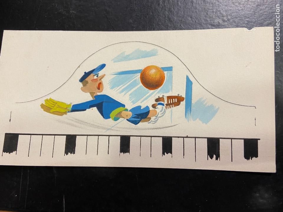 Coleccionismo deportivo: dibujo a&ntilde;o 1940 deporte original - Foto 1