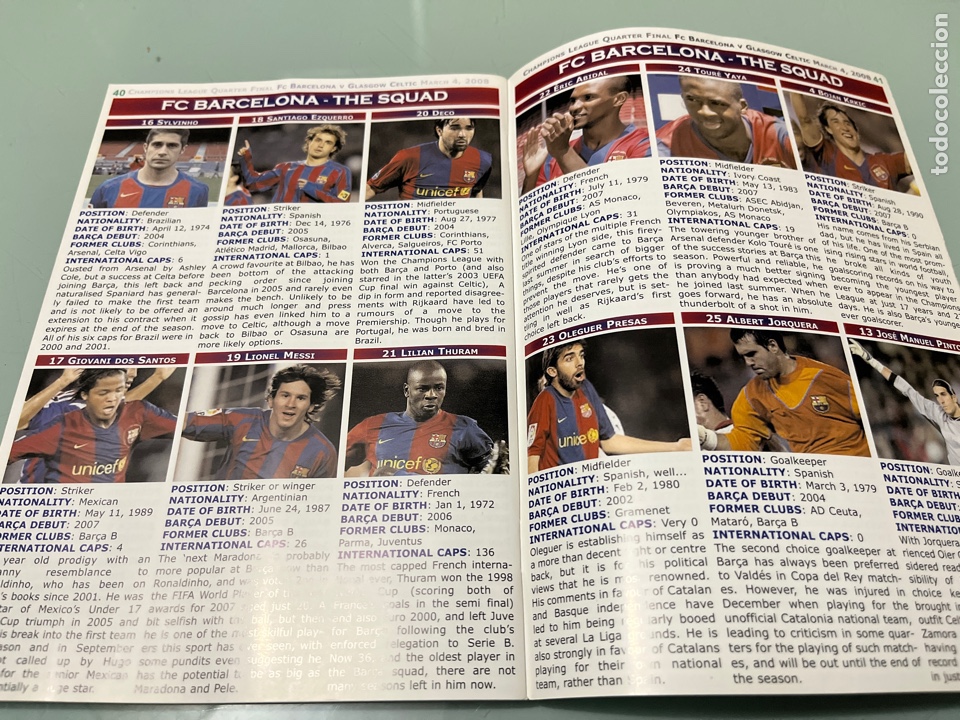 Coleccionismo deportivo: 200& FC Barcelona Glasgow C&eacute;ltic UEFA programa - Foto 2