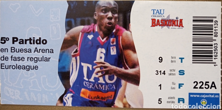 Coleccionismo deportivo: ENTRADA BASKONIA EUROLIGA - Foto 1