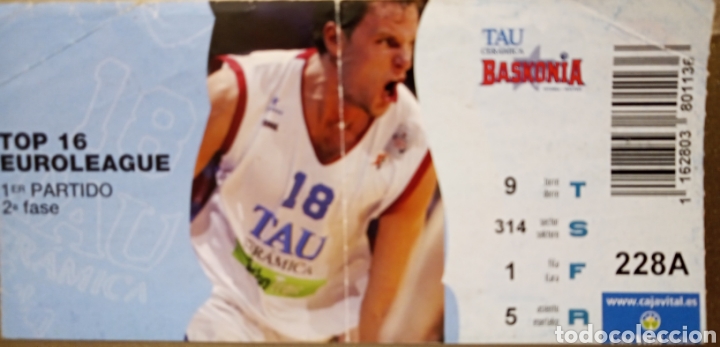 Coleccionismo deportivo: ENTRADA BASKONIA EUROLIGA - Foto 1