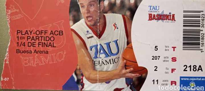 Coleccionismo deportivo: ENTRADA BASKONIA ACB - Foto 1