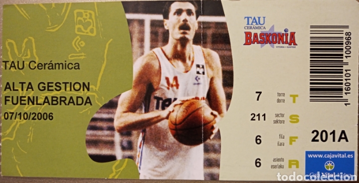 Coleccionismo deportivo: ENTRADA BASKONIA ACB FUENLABRADA - Foto 1