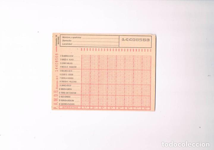 Coleccionismo deportivo: Boleto quiniela a&ntilde;o 1982 mayo sin rellenar ** - Foto 1
