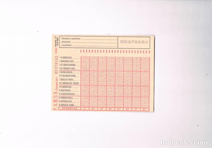 Coleccionismo deportivo: Boleto quiniela a&ntilde;o 1983 marzo sin rellenar ** - Foto 1