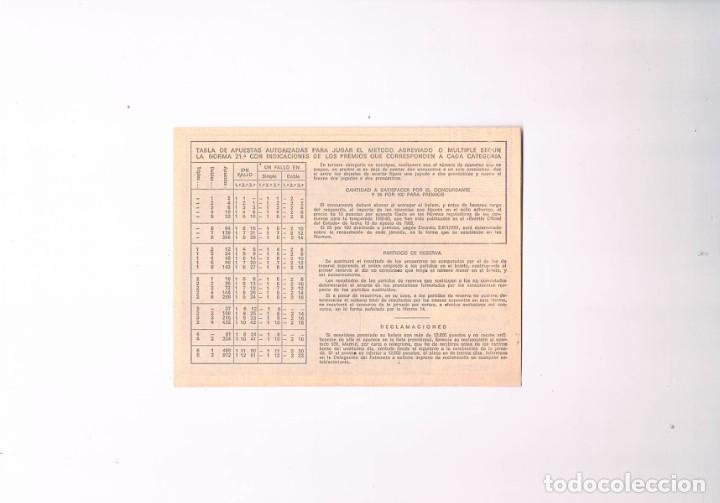 Coleccionismo deportivo: Boleto quiniela a&ntilde;o 1983 marzo sin rellenar ** - Foto 2