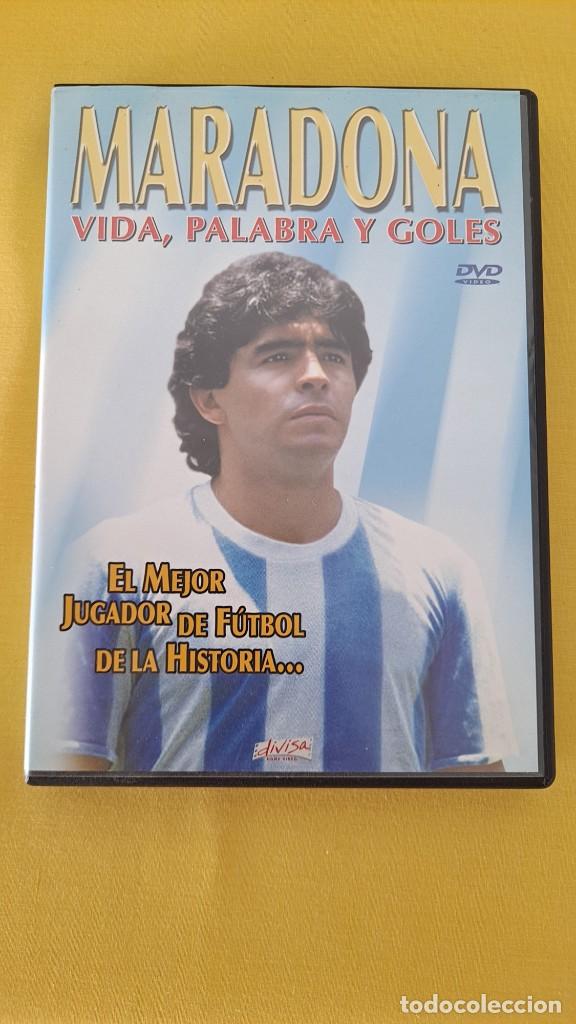 Coleccionismo deportivo: MARADONA - VIDA, PALABRA Y GOLES - DVD - Foto 2