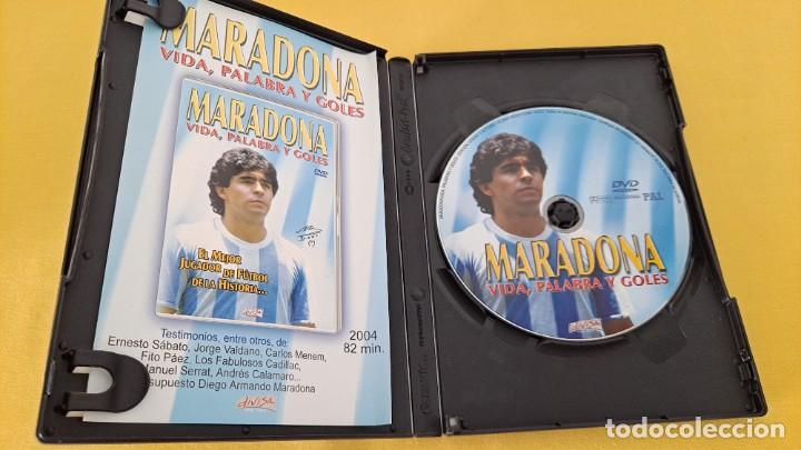 Coleccionismo deportivo: MARADONA - VIDA, PALABRA Y GOLES - DVD - Foto 3