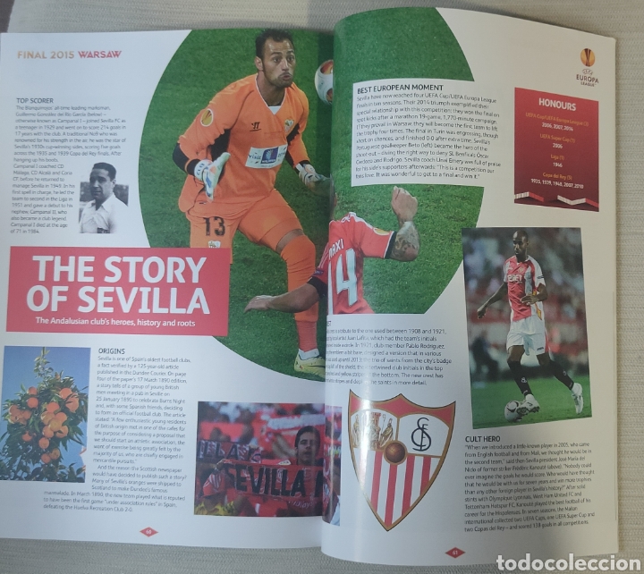 Coleccionismo deportivo: Programa oficial Sevilla - Dnipro Final UEFA Europa League 2015 - Foto 4