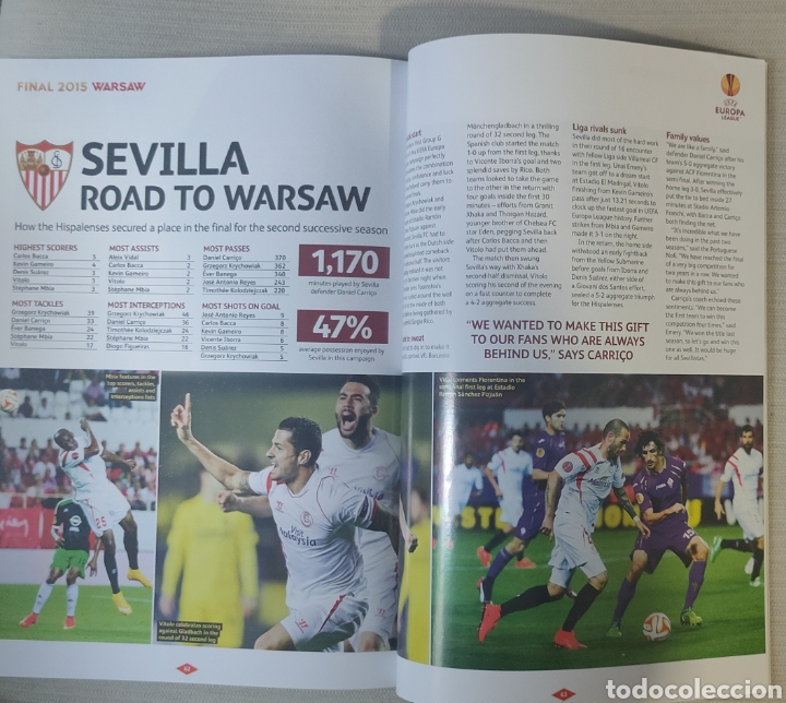 Coleccionismo deportivo: Programa oficial Sevilla - Dnipro Final UEFA Europa League 2015 - Foto 5