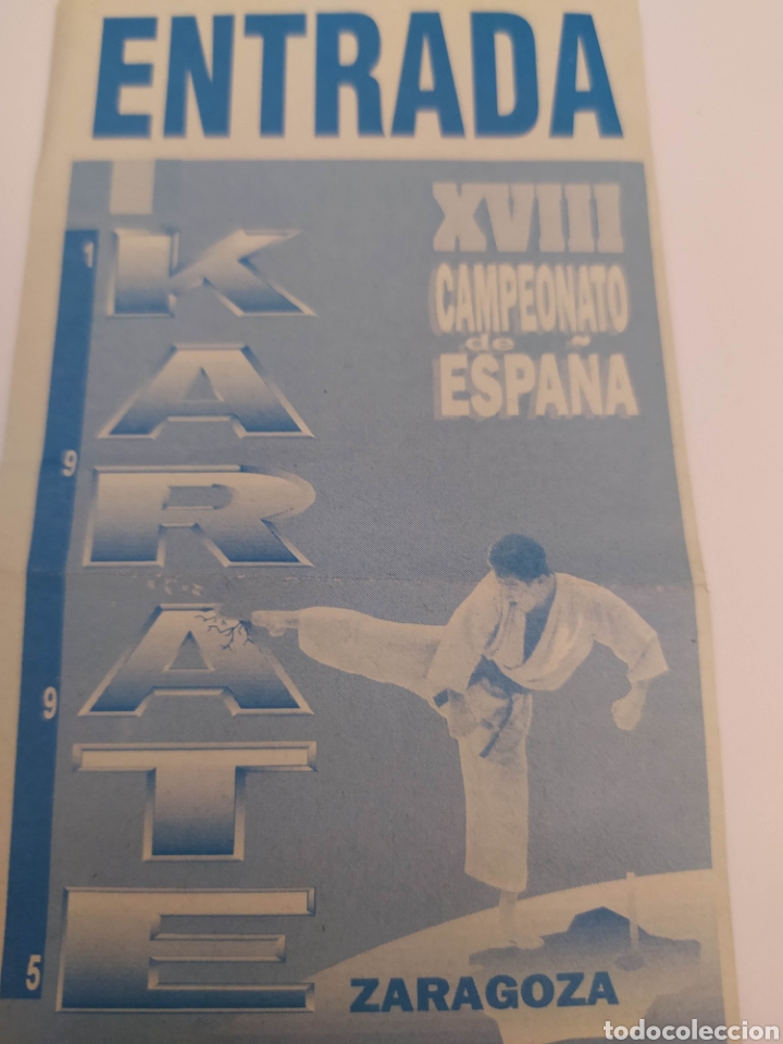 Coleccionismo deportivo: Entrada Karate Zaragoza - Foto 4
