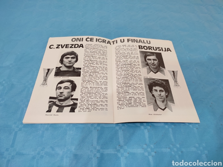 Coleccionismo deportivo: 1979. ESTRELLA ROJA BORUSSIA PROGRAMA FINAL COPA UEFA. - Foto 5