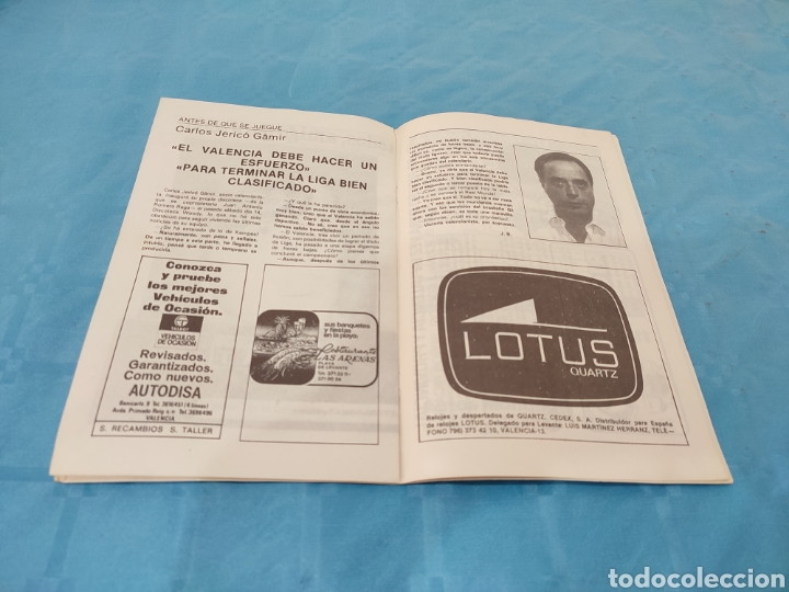 Coleccionismo deportivo: 1981. REAL MURCIA VALENCIA CF PROGRAMA OFICIAL - Foto 7